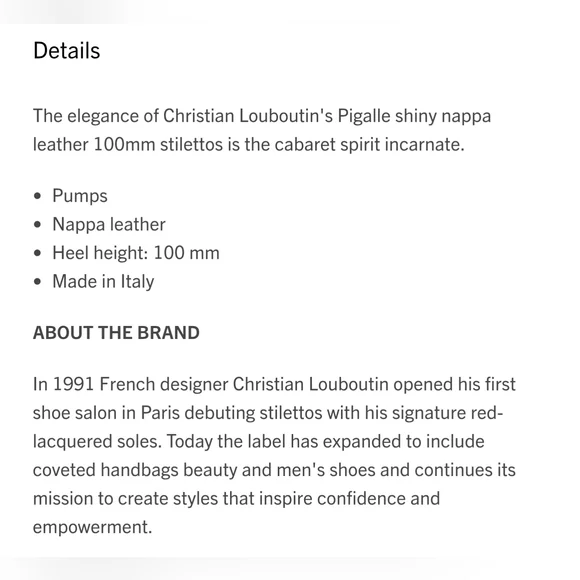 CHRISTIAN LOUBOUTIN Pigalle Follies 100 Nappa Shiny, Size 38.5 (Size 8) - Picture 6 of 16